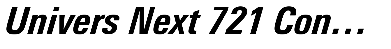 Univers Next 721 Condensed Heavy Italic